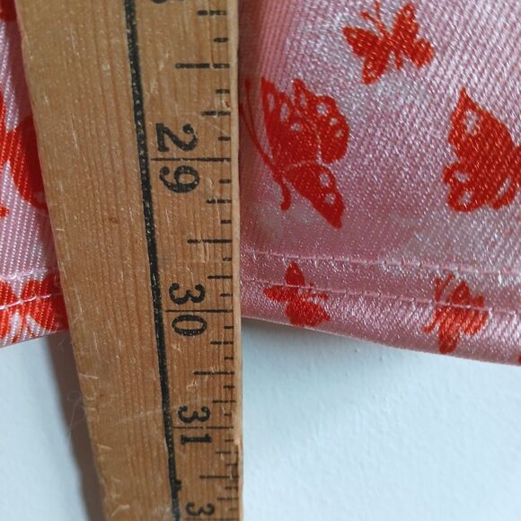 Urban Outfitters Mini Dress Size Small Petite Pink With Orange Butterfly Print - Picture 9 of 11